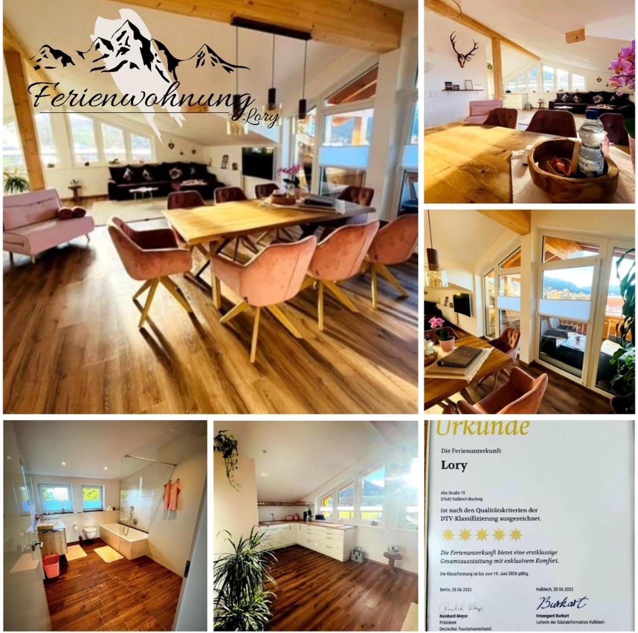 23 Neu Erbaute Ferienwohnung Mit Schloss- Und Panoramablick هالبليخ المظهر الخارجي الصورة